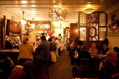 Restaurante Vinegar Hill House, en Dumbo.