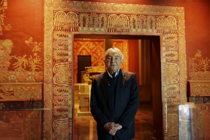 Enrique Florescano en el Museo Nacional de Antropología