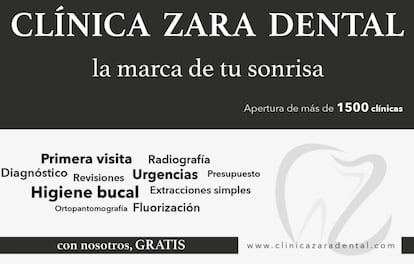 Anuncio que Clínica Zara Dental publicó en prensa