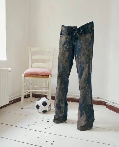 Mud covered jeans