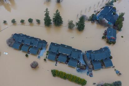 Inundaciones en enero tras unas lluvias torrenciales en Chehalis, Washington (Estados Unidos).