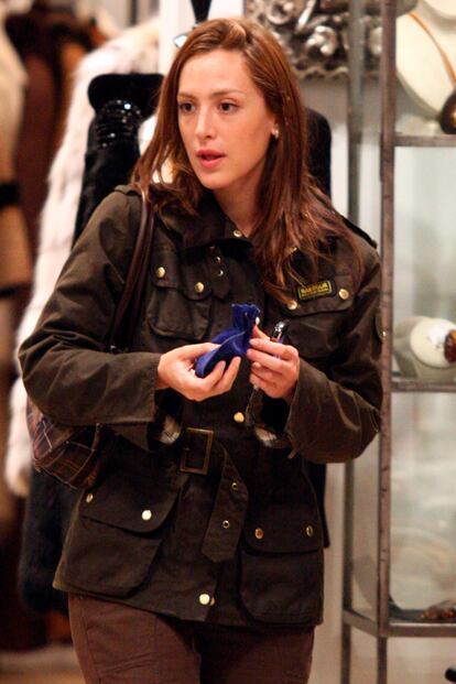 Tamara Falco fue imagen de la firma. Aquí, con la chaqueta de compras en 2009.