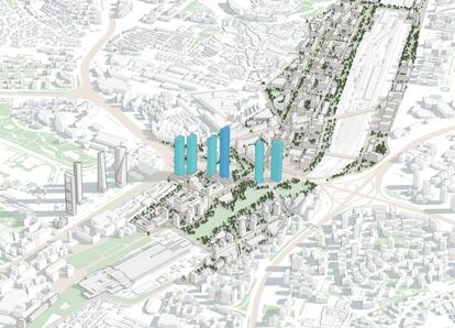 Siguiendo el modelo de asociación público-privada (APP), las infraestructuras las desarrollan los propietarios a petición de las distintas administraciones. Estas suponen una inversión de más de 1.400 millones por parte de los propietarios (Nudo Norte, Nudo Fuencarral, cubrimiento de las vías de tren, nueva línea de metro, etc.), según ha excplicado El presidente de Distrito Castellana Norte (DCN), Antonio Béjar