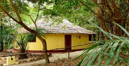 Un bungaló de Orange Parque Hotel, en Guinea.Bisáu.