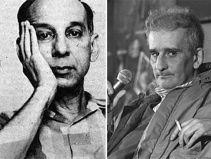 Virgilio Piñera (a la izquierda) y Leopoldo María Panero.