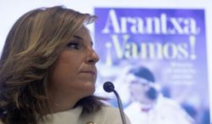 Arantxa Sánchez Vicario, en la presentación, en 2012, de su libro de memorias ¡Vamos! . En él detallaba la conflictiva relación con sus padres, que manejaron su carrera.