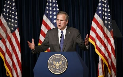 Jeb Bush, en su discurso en California