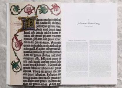 La Biblia de Gutenberg (1454), en una nueva edición de Taschen.