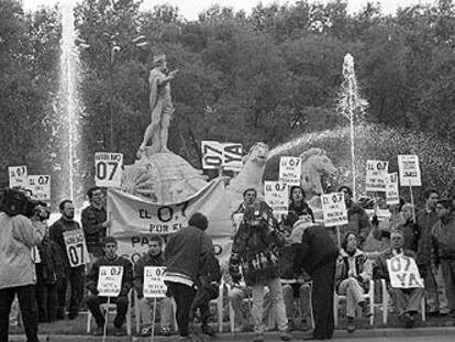 Manifestación por el 0,7% en Madrid en 1995.