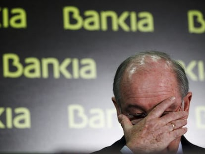 Rodrigo Rato, en una imagen de 2012, cuando era presidente de Bankia.