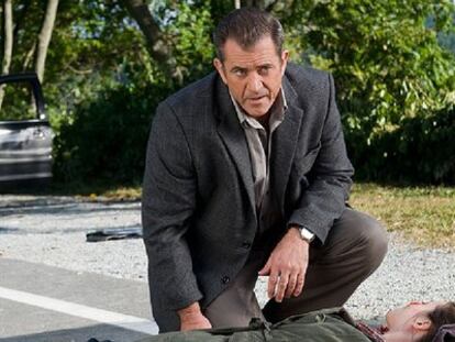 Mel Gibson, en un momento de la película <i>Al límite</i>