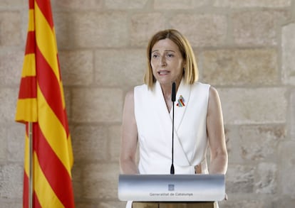 La expresidenta del Parlament, Carme Forcadell, el pasado junio.