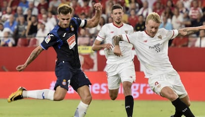 Baptistao, ante el Sevilla.