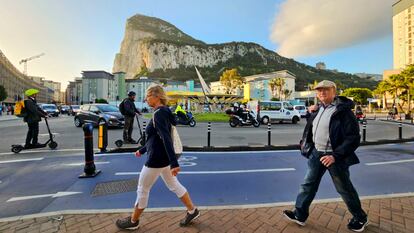 Una de las calles principales de Gibraltar, el 12 de abril