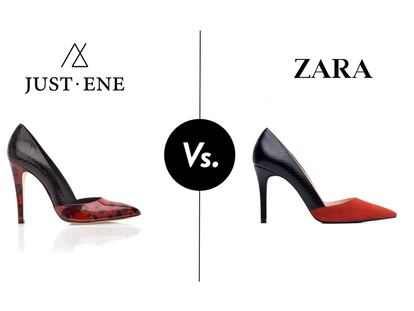 Encuentra las 7 diferencias entre una copia de Zara y un zapato artesanal español