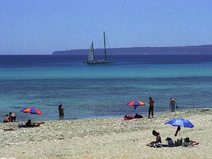 Imagen de la playa de Illetes, en la isla de Formentera.