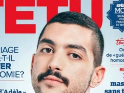 Hamed Sinno sali&oacute; en portada de la revista gay francesa T&ecirc;tu.