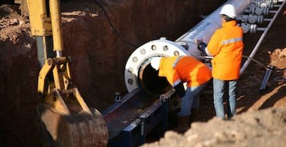 Instalaciones del gasoducto de Medgaz