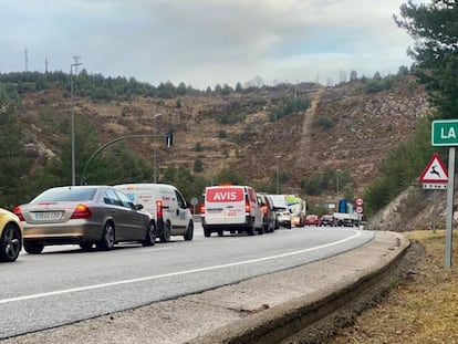 Controles policiales en el acceso a la comarca de La Cerdanya