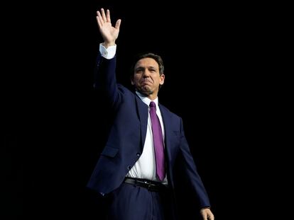 Ron DeSantis en Des Moines (Iowa), el 14 de julio.