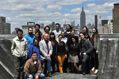 Equipo del neurocient&iacute;fico Joseph LeDoux, en Nueva York.