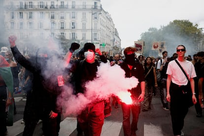 Las manifestaciones denuncian que el presidente no ha respetado el resultado electoral. En la imagen, el centro de París.