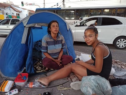 Familias de Brasil con crisis económica