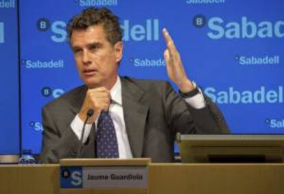 En la imagen, el consejero delegado del Banco Sabadell, Jaume Guardiola. EFE/Archivo