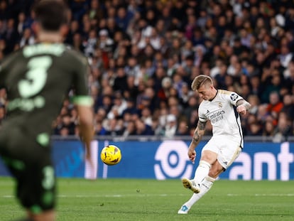 Toni Kroos, durante el partido ante el Girona.