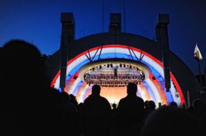 Concierto en el Hollywood Bowl, en Los Ángeles.