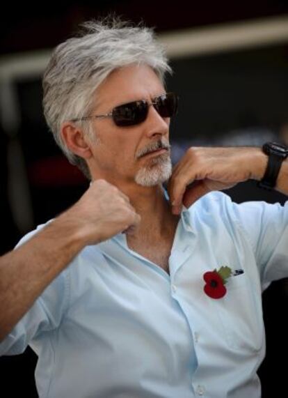 Damon Hill, en Abu Dabi.