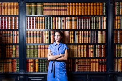 Laurence Debray, biógrafa del rey emérito, el 25 de junio de 2025 en el hotel Wellington de Madrid.