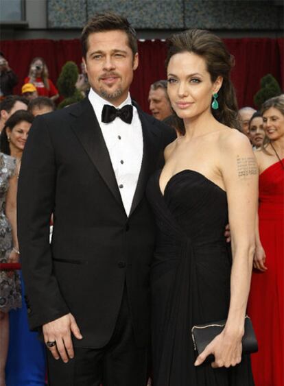 Brad Pitt y Angelina Jolie, en los Oscar el pasado mes de febrero.