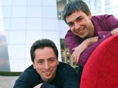 Los cofundadores de Google, Sergey Brin, a la izquierda, y Larry Page.