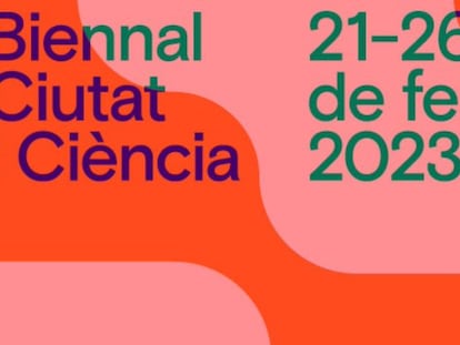 Cartel promocional de la bienal de ciencia 2023 del Ayuntamiento de Barcelona