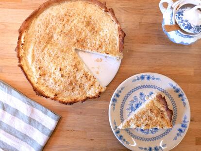 Una tarta de arroz con leche crunchie? A favor