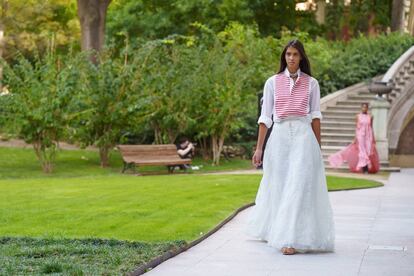 El desfile de Alvarno durante la pasada edición de la MBFWM.