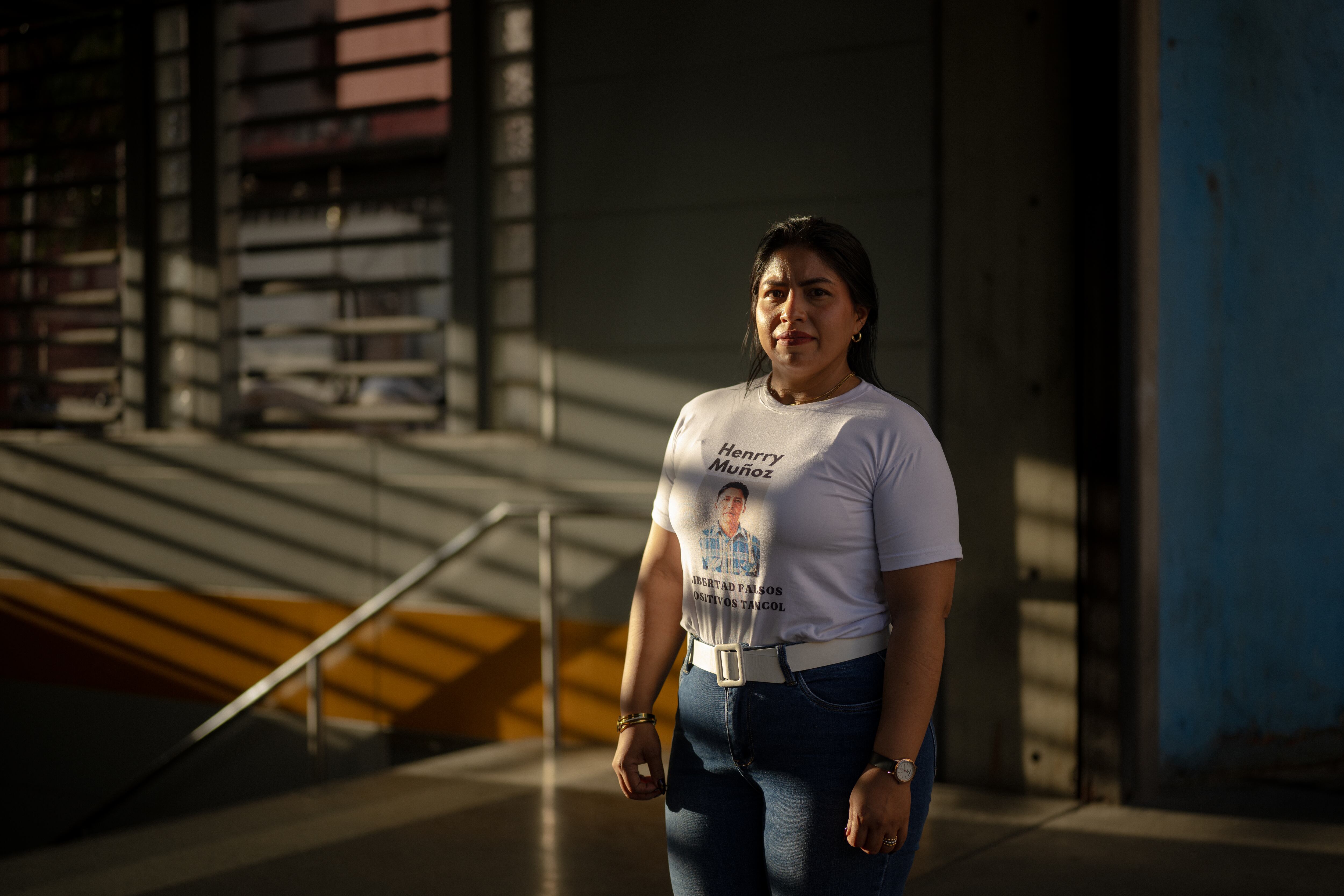 Patricia Muñoz hija de Henry Muñoz, en Caracas.