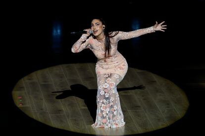 María José Llergo durante su actuación en la gala.  