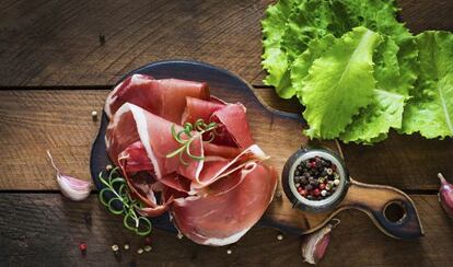 Jamón serrano.