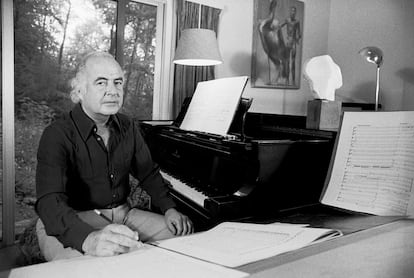 El compositor Samuel Barber, retratado en 1971 en Nueva York.