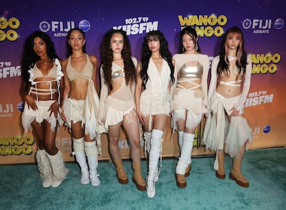 The members of Katseye on May 10 in California.