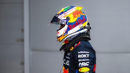 Checo Pérez en el Circuito de Barcelona-Cataluña, durante el Gran Premio de España.