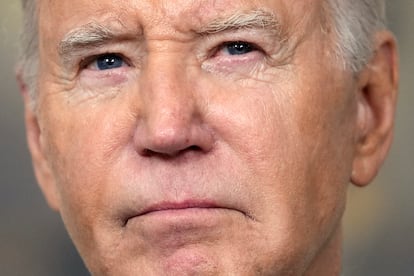 Joe Biden comparecía ante la prensa en la Casa Blanca en la noche del jueves.