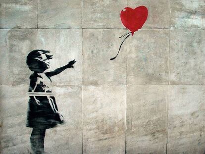 &#039;Ni&ntilde;a con el globo&#039; de Banksy.