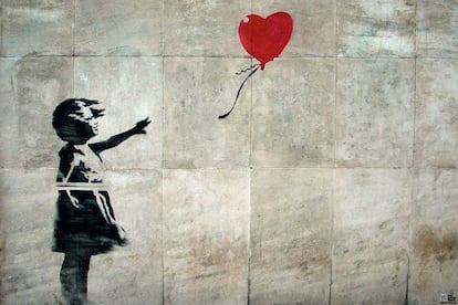 &#039;Ni&ntilde;a con el globo&#039; de Banksy.