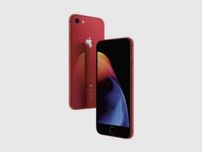 Apple iPhone 8 rojo de 64Gb, uno de los artículos rebajados en la campaña de ofertas previas al 'Black Friday'.