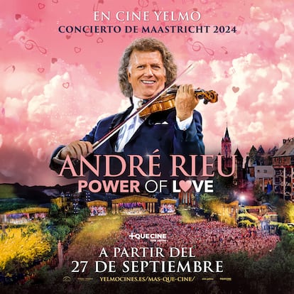 Cartel promocional del concierto de André Rieu, 'Power of love'.