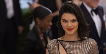 La modelo Kendall Jenner en la gala Met en mayo de 2017.