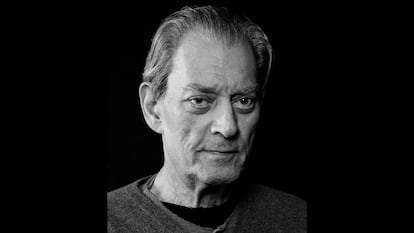 Paul Auster, photographed by his wife – fellow writer Siri Hustvedt – at their home in Brooklyn, in 2023.